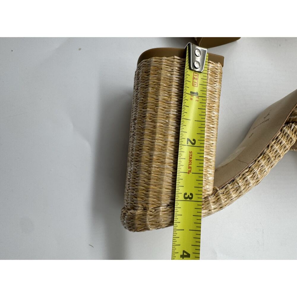NWB Tuckernuck Blake Raffia Block Heels Tan Size 8 - Picture 10 of 13